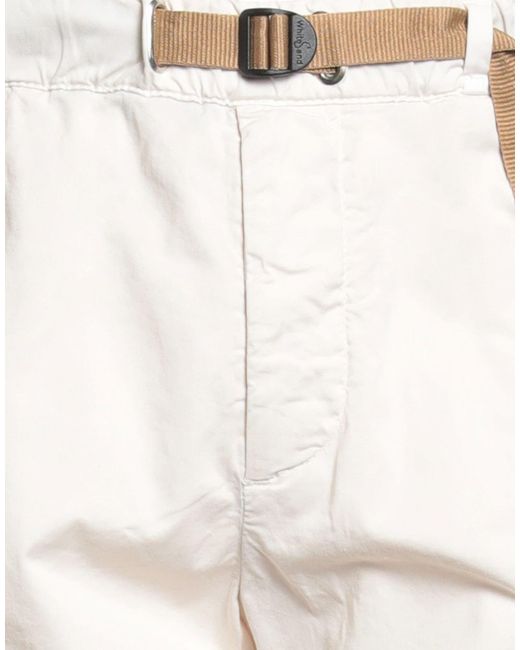White Sand White Pants Cotton, Elastane for men
