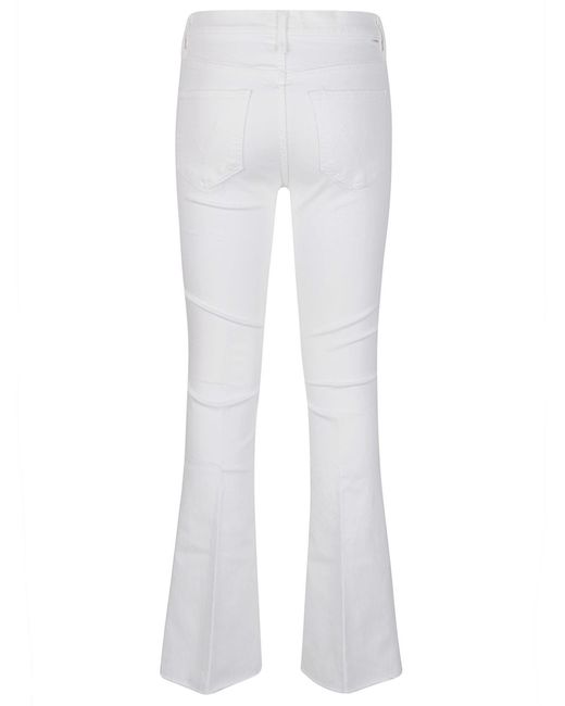 Pantalon en jean Mother en coloris White