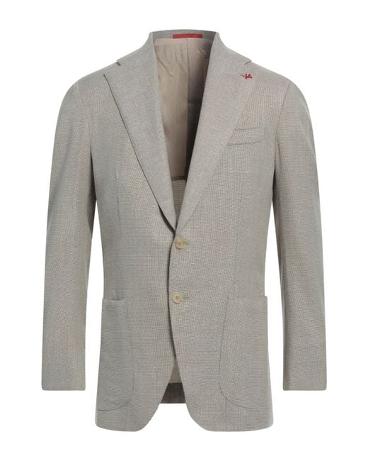 Isaia Gray Blazer for men
