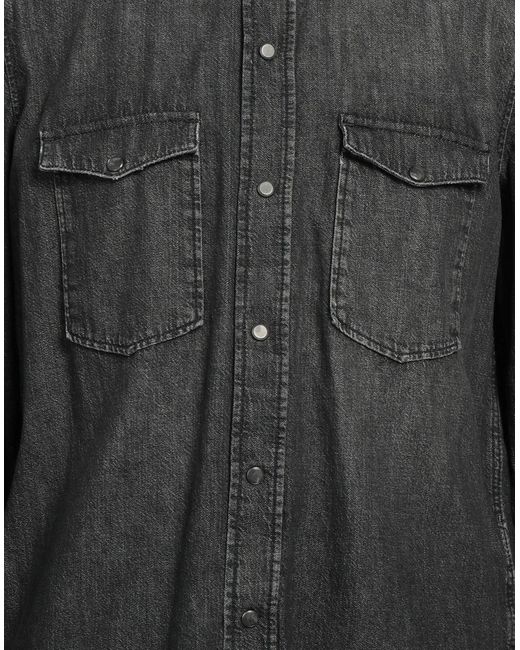 7 For All Mankind Gray Denim Shirt for men