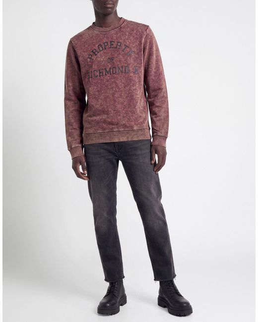 Richmond X Red Sweatshirt Cotton, Polyester for men