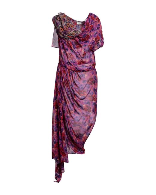 Dries Van Noten Purple Maxi Dress
