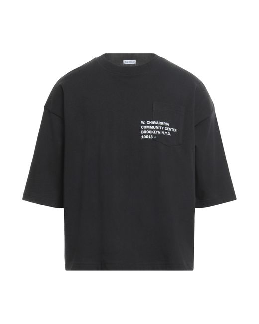 Willy Chavarria Black T-shirt for men