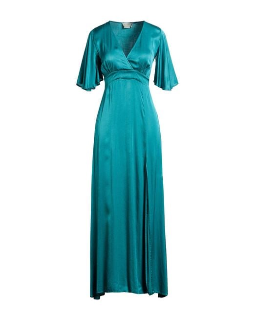 Kaos Blue Maxi Dress Viscose