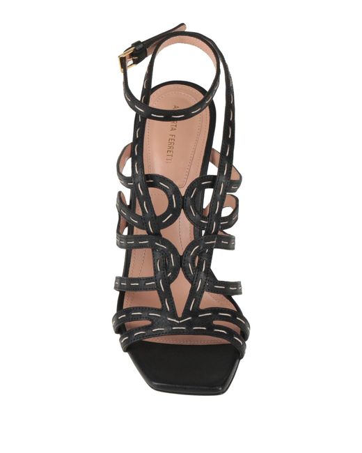 Alberta Ferretti Black Sandals Leather