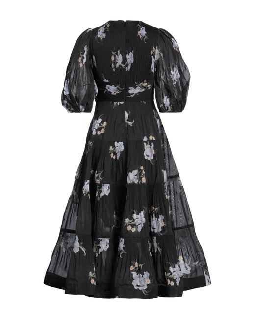 Zimmermann Black Midi-Kleid
