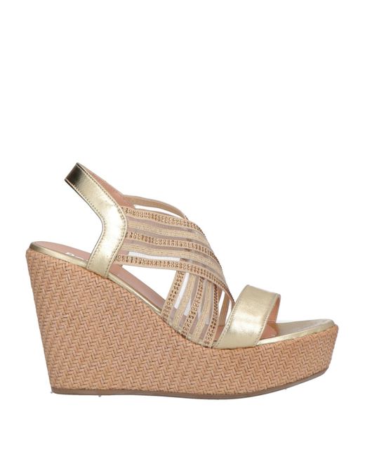 Pollini Natural Sandals