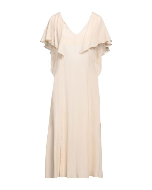 SIMONA CORSELLINI Natural Midi Dress