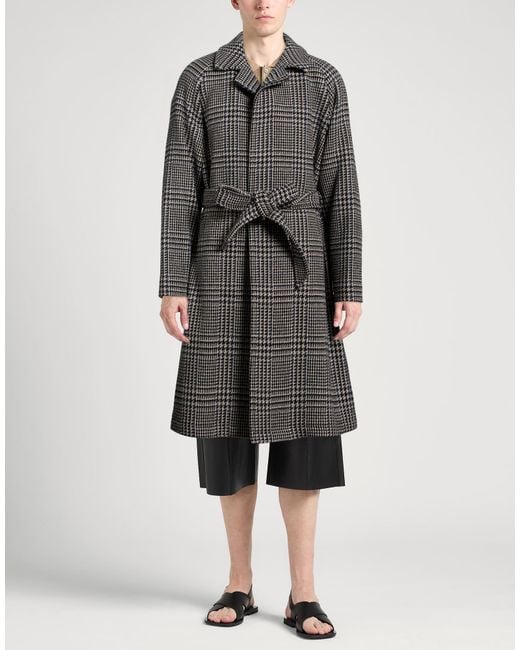 Tagliatore Gray Coat Wool, Cashmere for men