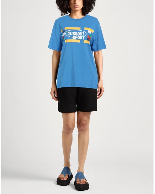 Missoni Blue Sport T-Shirt Cotton