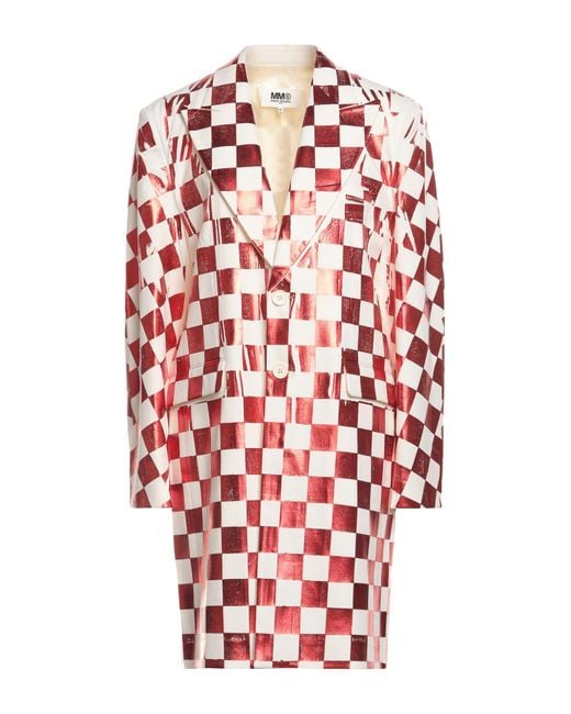 MM6 by Maison Margiela White Overcoat & Trench Coat