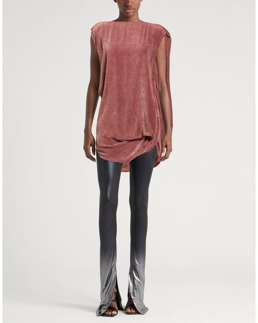 Rick Owens Pink Top Viscose, Silk