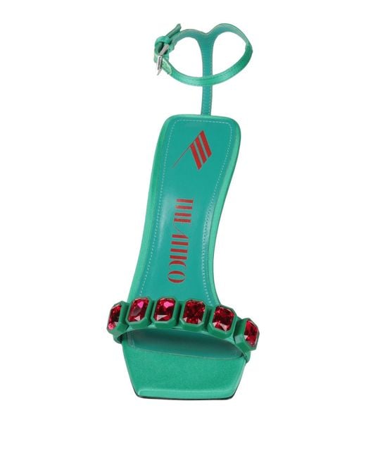 The Attico Green Sandals