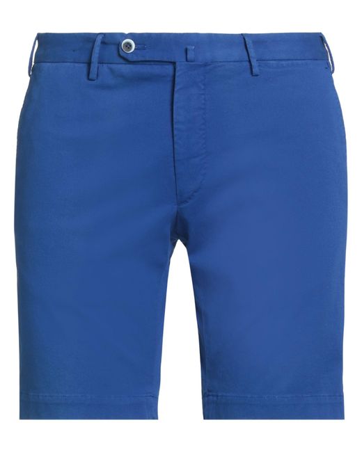 GTA IL PANTALONE Blue Shorts & Bermuda Shorts Cotton, Elastane for men
