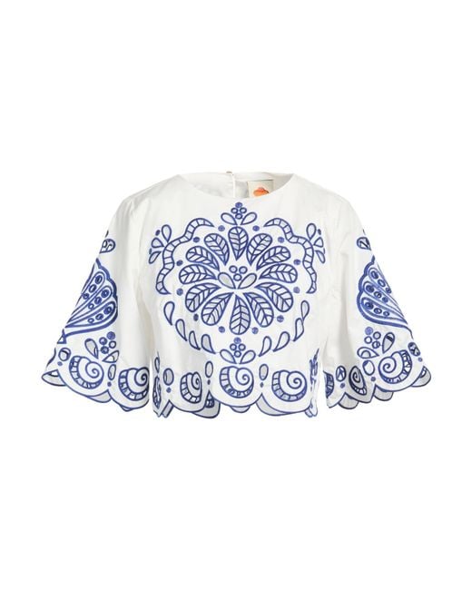 Farm Rio Blue Tops