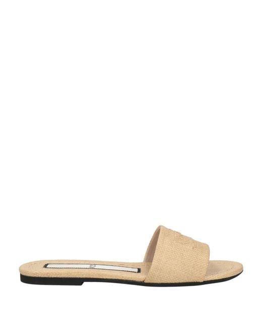 N°21 White Sandals Textile Fibers