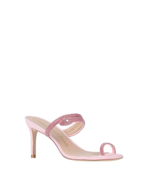 Stuart Weitzman Pink Thong Sandal