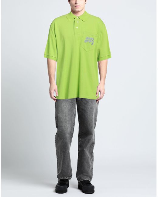 Acne Green Polo Shirt for men