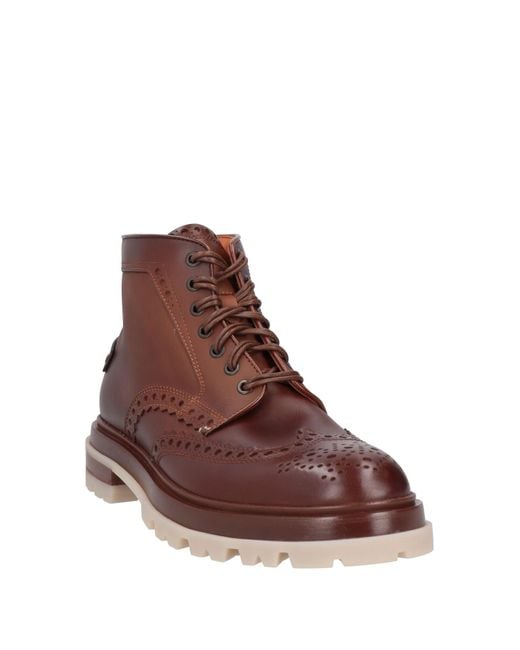 Santoni Brown Ankle Boots for men