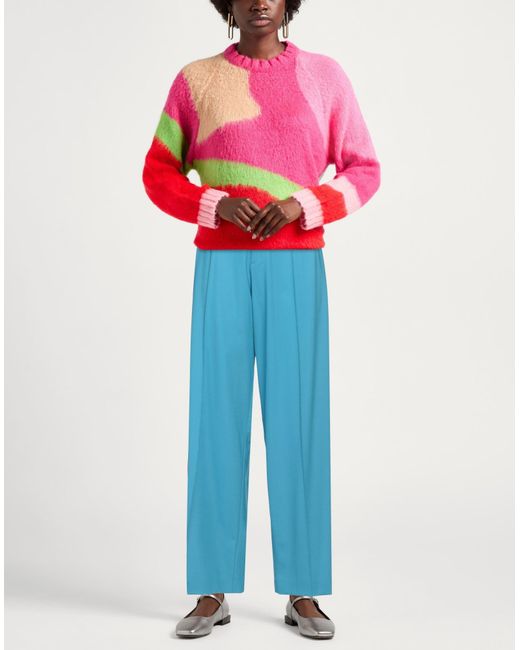 GIUSEPPE DI MORABITO Blue Pants Virgin Wool, Elastane