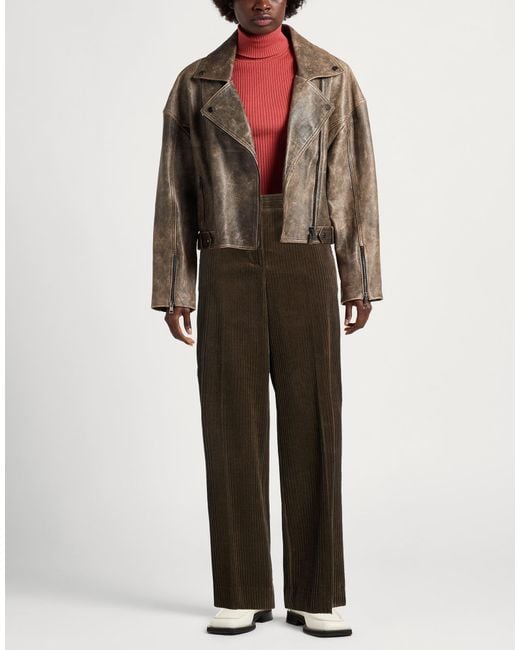 P.A.R.O.S.H. Brown Pants Cotton