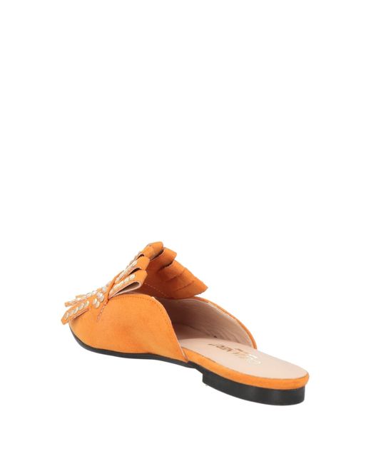 Giulia Neri Orange Mules & Clogs