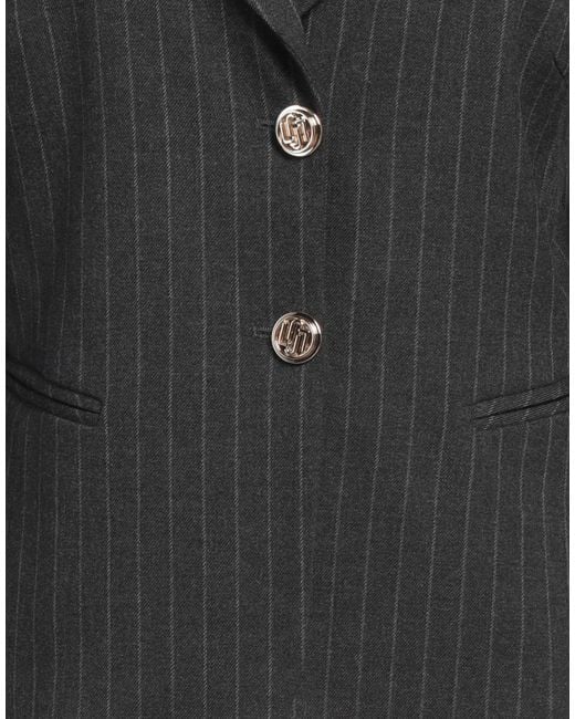 Liu Jo Black Blazer Polyester, Viscose, Elastane