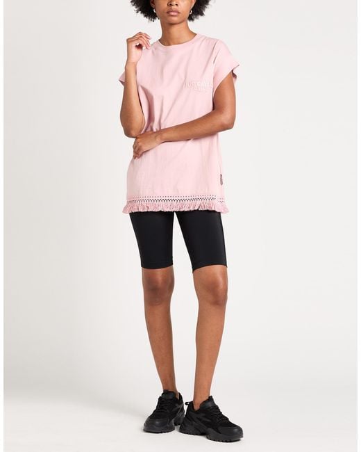 Just Cavalli Pink Antique Rose T-Shirt Cotton