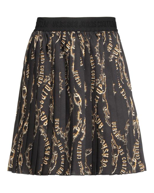 Versace Jeans Couture Black Mini Skirt Polyester