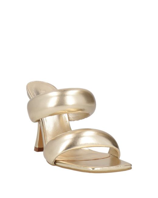 Twinset Metallic Sandals Textile Fibers