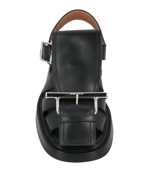 McQueen Black Sandals