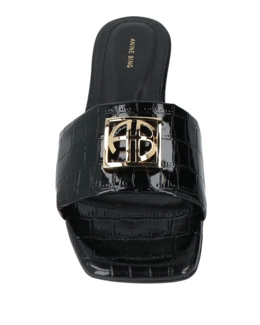 Anine Bing Black Sandals