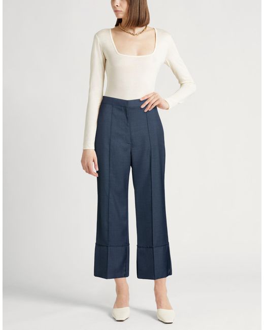Theory Blue Slate Pants Polyester