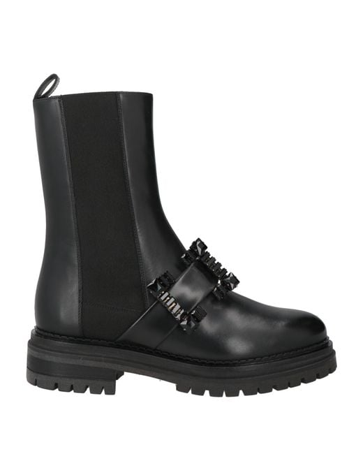 Sergio Rossi Black Ankle Boots