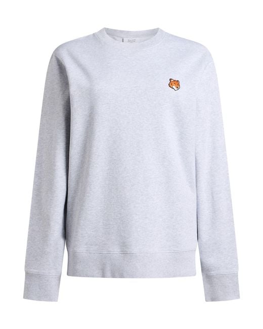 Maison Kitsuné White Sweatshirt Cotton for men