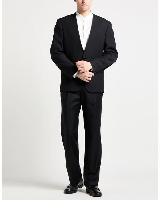 Lardini Black Blazer Viscose, Wool, Silk for men
