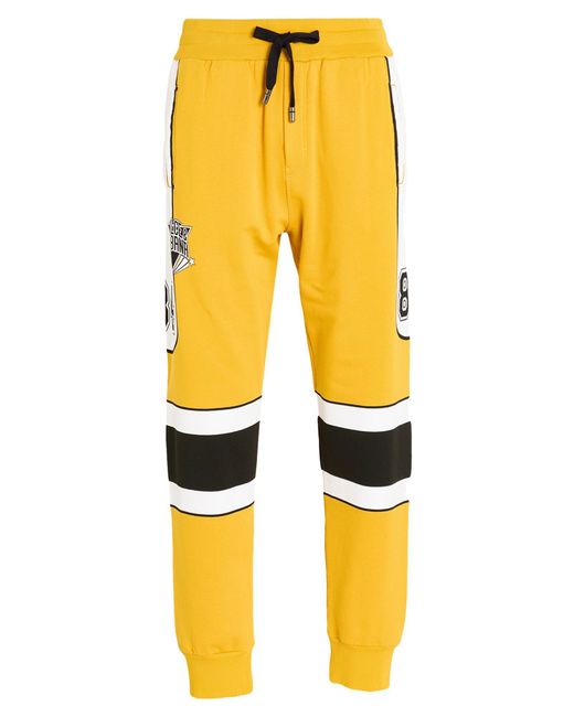 Dolce & Gabbana Yellow Pants Cotton for men
