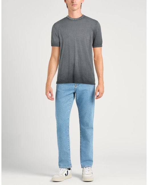 Alpha Studio Gray Sweaters for men