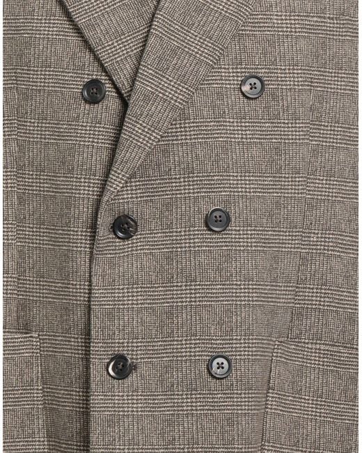 Circolo 1901 Brown Chocolate Blazer Cotton, Elastane for men