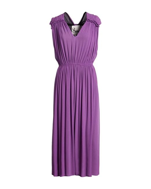 8pm Purple Midi Dresses