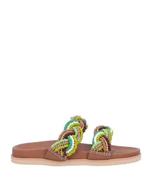 De Siena Green Sandals