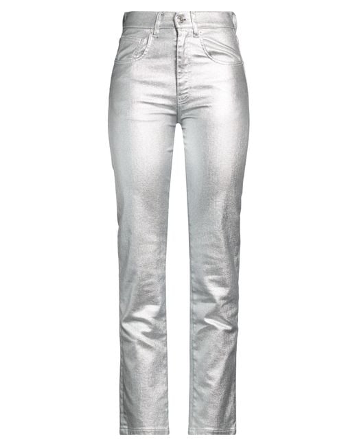 Circus Hotel Gray Pants Cotton, Elastomultiester, Polyurethane, Polyester