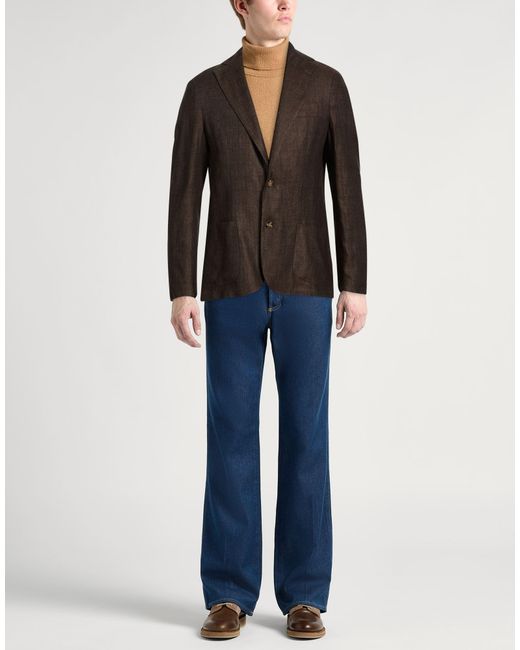 Barba Napoli Black Blazers for men