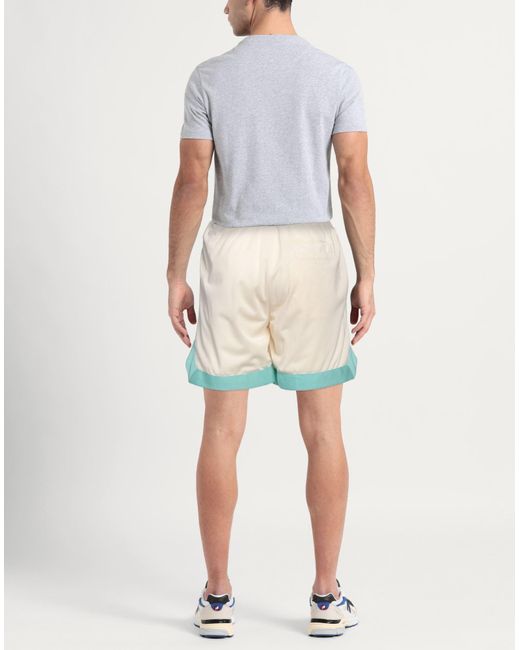 GARMENT WORKSHOP Natural Ivory Shorts & Bermuda Shorts Polyester for men
