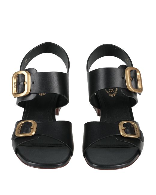 Tod's Black Sandals