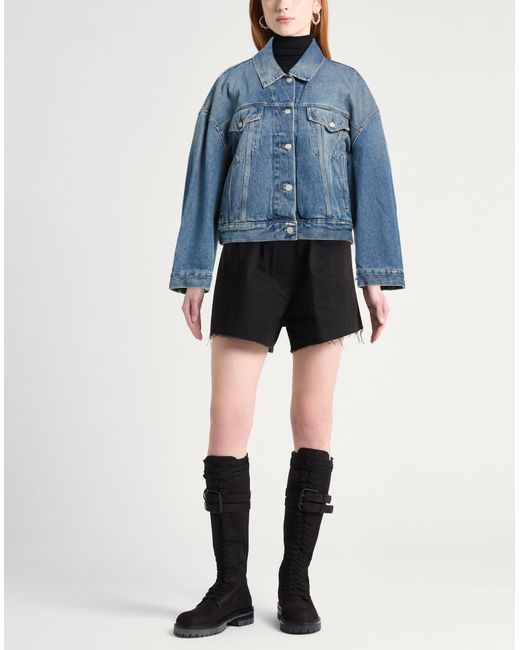 Acne Blue Denim Outerwear Cotton