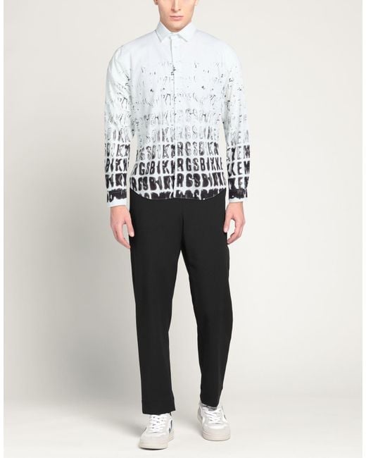 Bikkembergs White Ivory Shirt Cotton for men