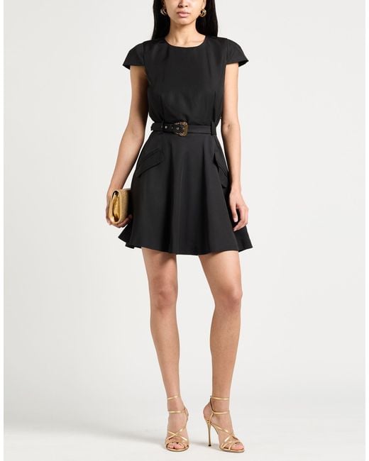 Versace Jeans Couture Black Mini Dress Polyester