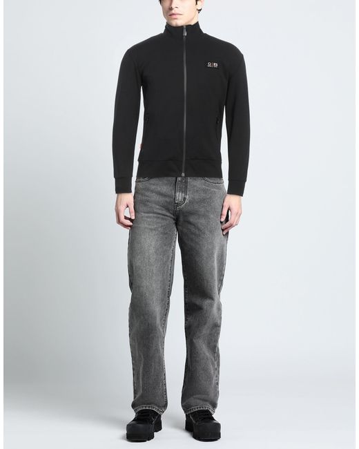 Suns Boards Black Sweatshirt Cotton, Polyamide, Elastane for men