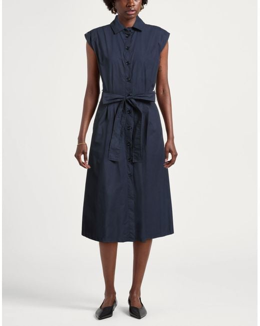 SEVENTY VENEZIA Blue Midi Dress